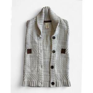 THE EAGLE'S EYE Women’s M Sweater Cable Knit Gray Brown